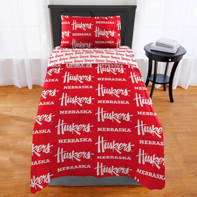 Nebraska Huskers The Northwest Company 4-Piece Twin XL Bed in a Bag Set