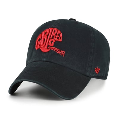  Nebraska Huskers '47 Unisex Vault Clean Up Adjustable Hat - Black