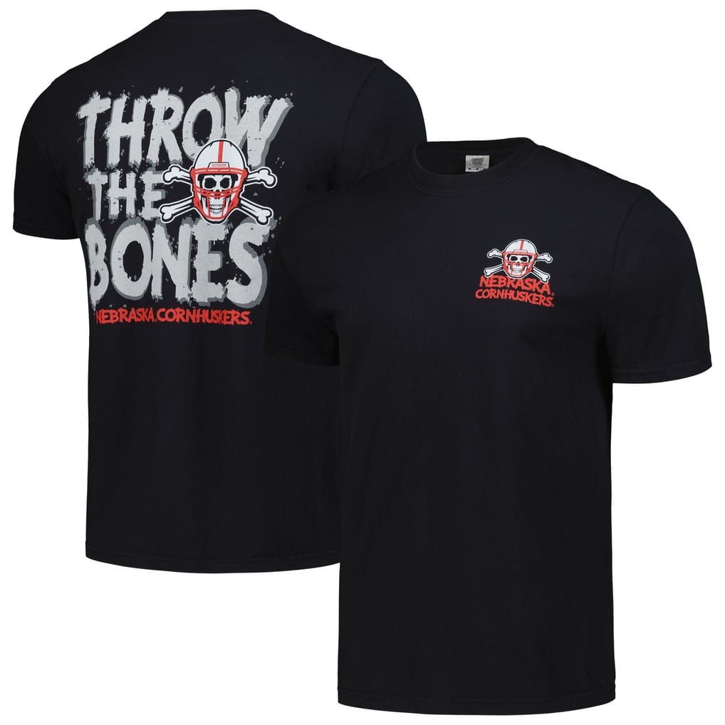 Nebraska Huskers Unisex Hyper Local Throw the Bones T-Shirt - Black
