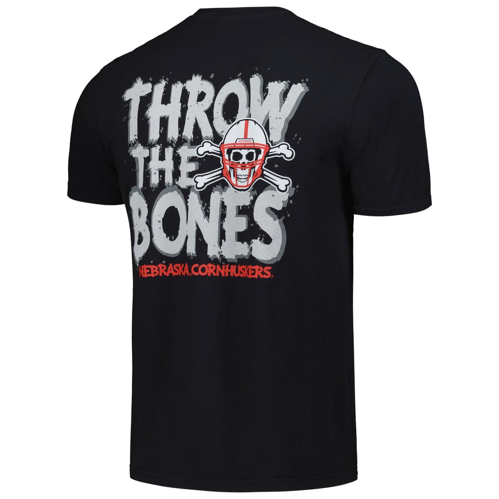 Nebraska Huskers Unisex Hyper Local Throw the Bones T-Shirt - Black