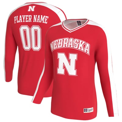  Nebraska Huskers GameDay Greats Unisex Lightweight Collegiate Women's Volleyball NIL Pick-A-Player Fashion Jersey - Scarlet
