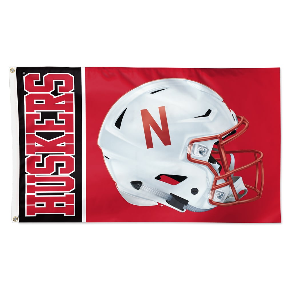 Nebraska Huskers WinCraft 3' x 5' Helmet Deluxe Single-Sided Flag