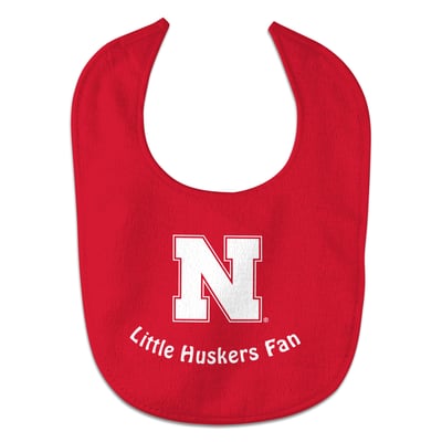 Nebraska Huskers WinCraft Little Fan All-Pro Baby Bib