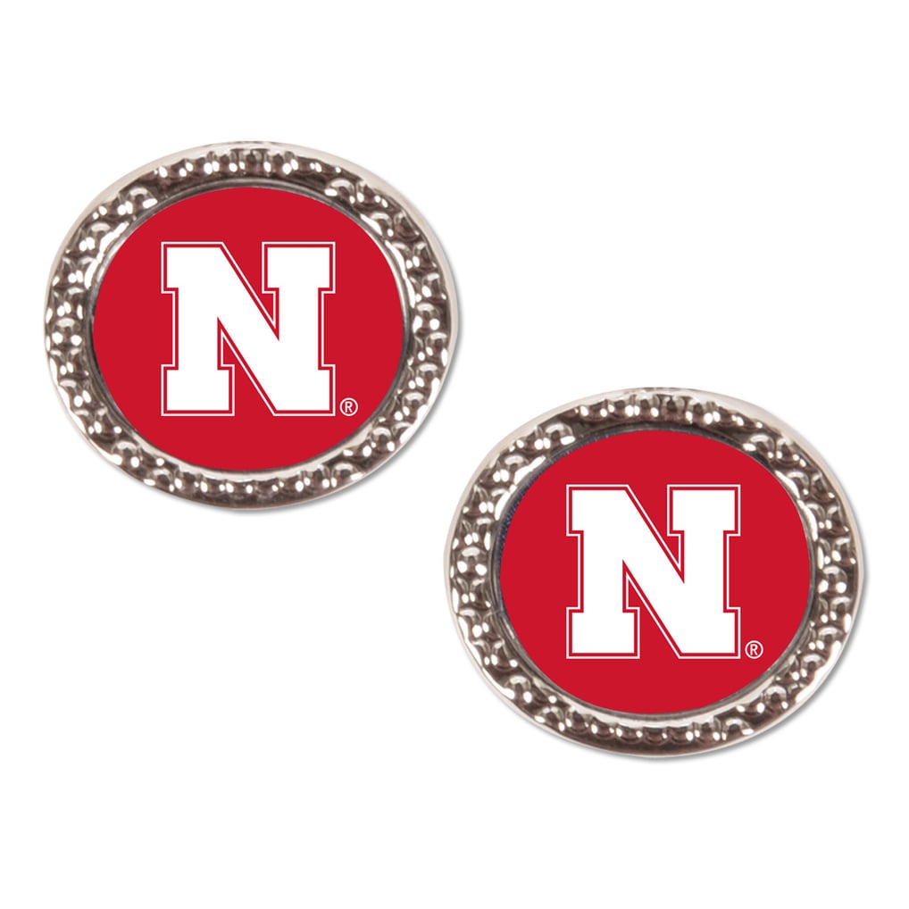 Nebraska Huskers WinCraft Logo Round Post Earrings