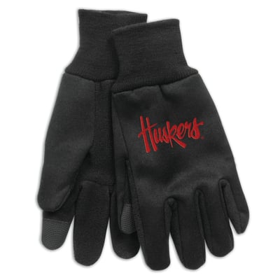 Nebraska Huskers WinCraft Team Logo Technology Gloves