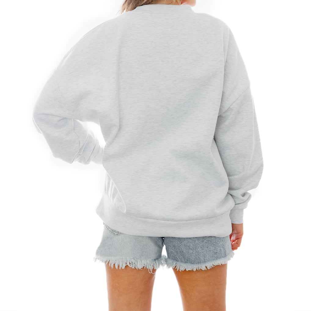 Nebraska Huskers Gameday Couture Women's Baseball Premium Fleece Drop Pullover Sweatshirt - Gray
