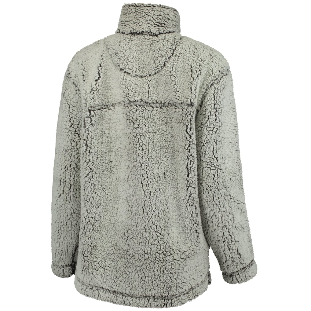 Nebraska Huskers Women's Sherpa Super Soft Quarter-Zip Pullover Jacket - Gray