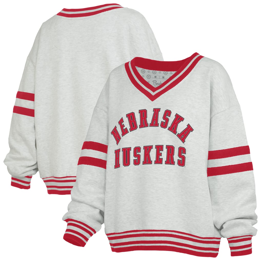 Pressbox Nebraska Huskers Women's Heather Gray/Scarlet Tackle Twill ...