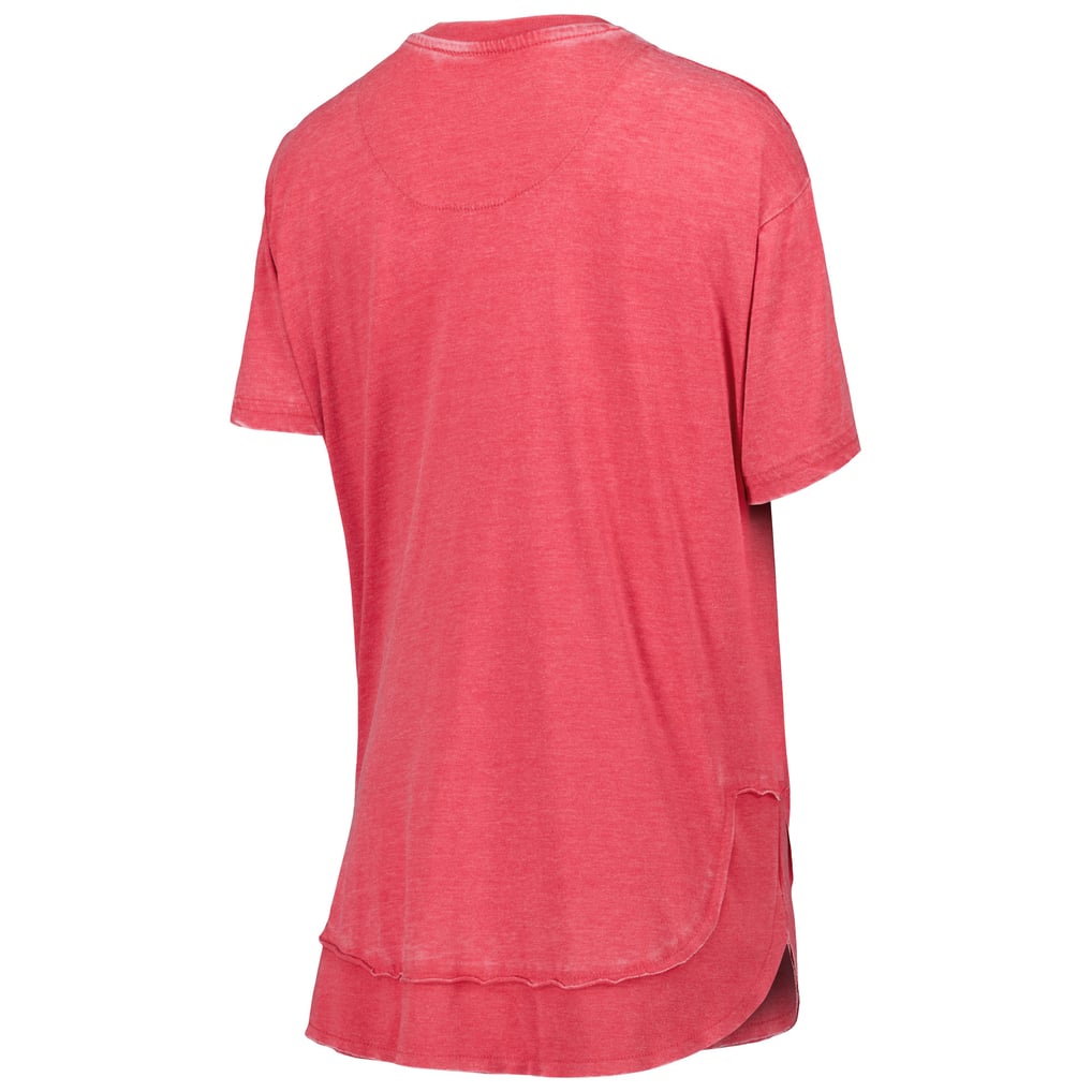 Nebraska Huskers Pressbox Women's Arch Poncho T-Shirt - Scarlet