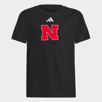  Nebraska Huskers adidas Youth Fresh T-Shirt - Black