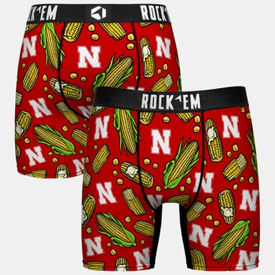  Nebraska Huskers Rock Em Youth Localized Boxer Briefs - Scarlet