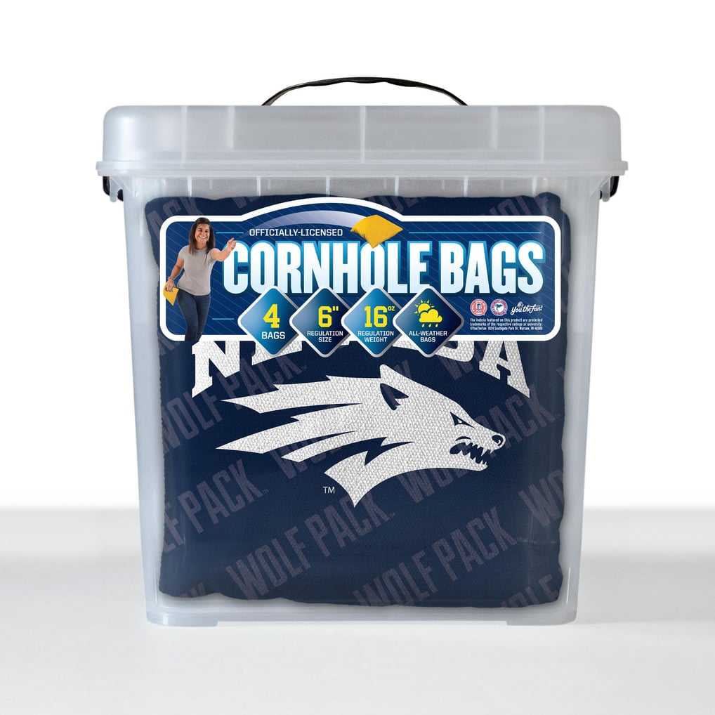 Nevada Wolf Pack Fanpoint Four-Piece Cornhole Bag Set