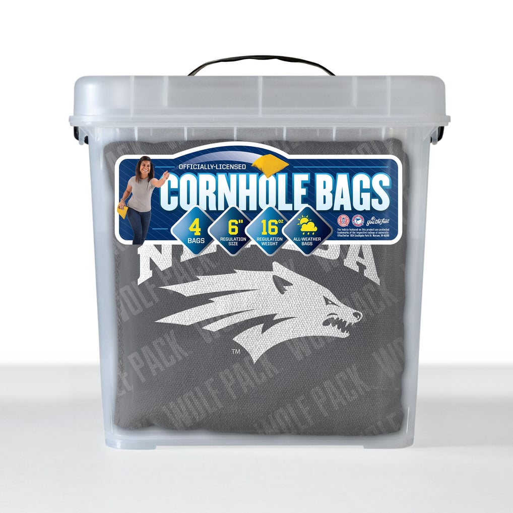 Nevada Wolf Pack Fanpoint Four-Piece Cornhole Bag Set
