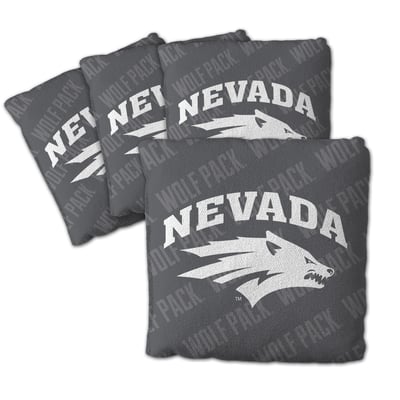 Nevada Wolf Pack Fanpoint Four-Piece Cornhole Bag Set