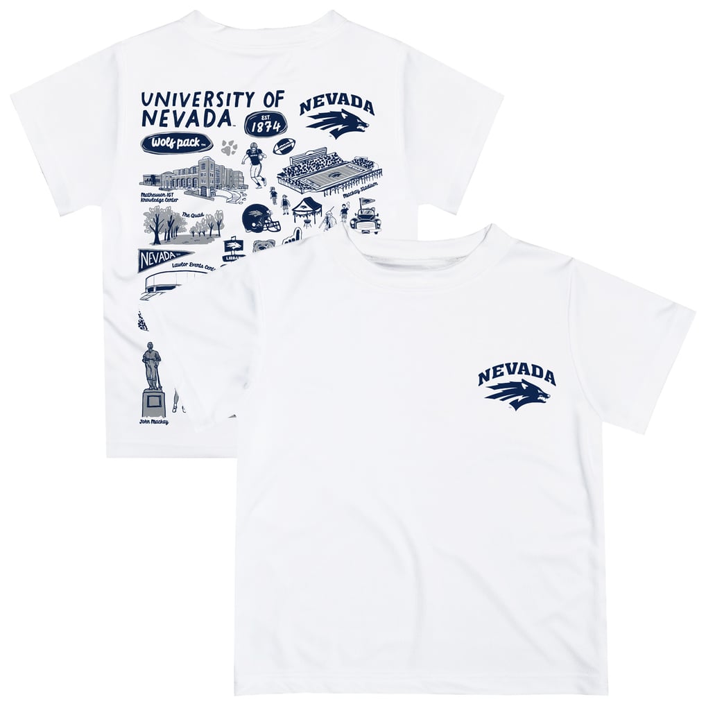 Nevada Wolf Pack Vive La Fete Infant Impressions Artwork T-Shirt - White