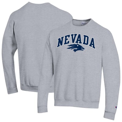 Nevada Wolf Pack Champion Arch Powerblend Sweatshirt - Heather Gray