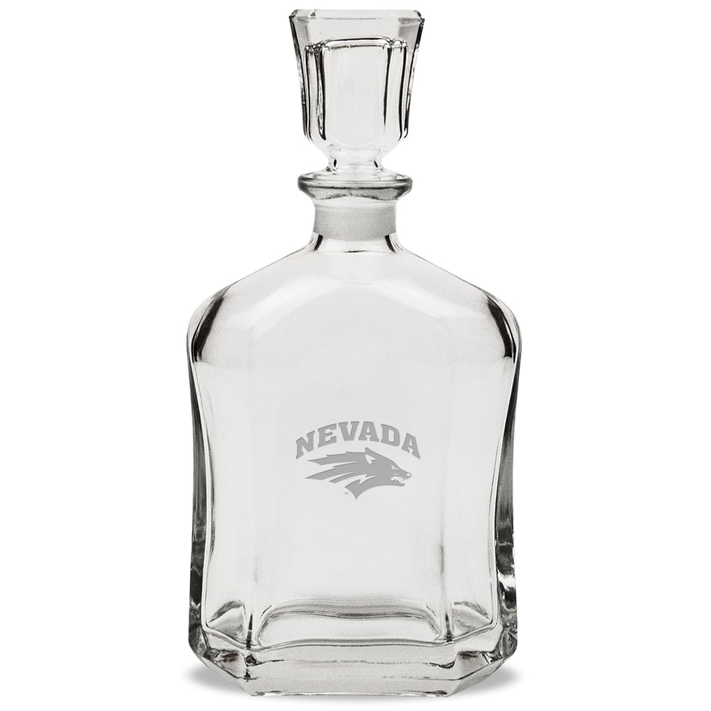 Nevada Wolf Pack 23.75oz. Crystal Whiskey Decanter