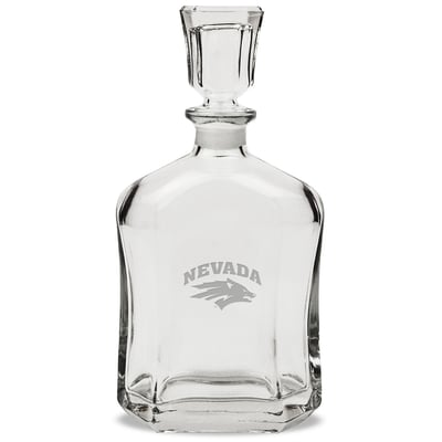 Nevada Wolf Pack 23.75oz. Crystal Whiskey Decanter