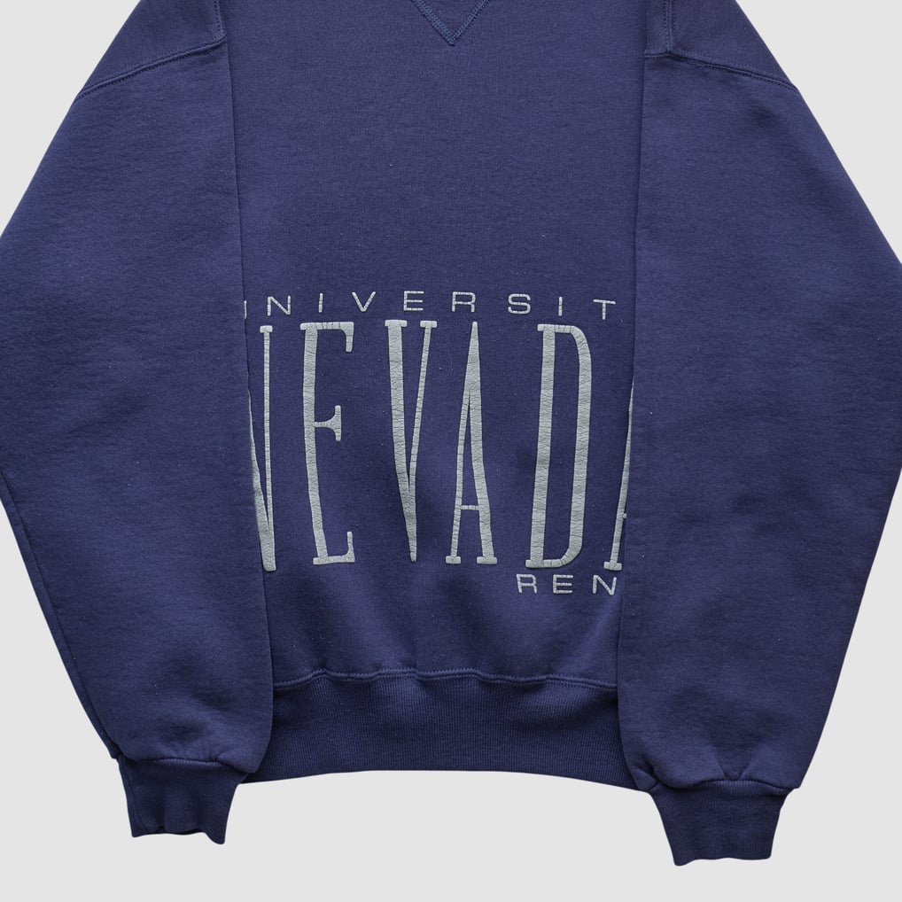Nevada Wolf Pack Russell 90s Pullover Sweatshirt - Navy - XS by Fanatics Real Vintage