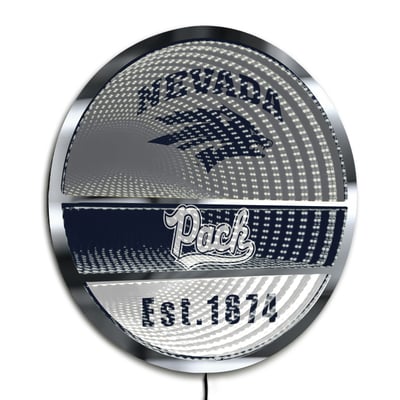 Nevada Wolf Pack Three-Cell Circular Infinity Light