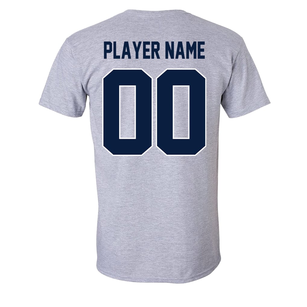  Nevada Wolf Pack Athlete's Thread Unisex Custom Collegiate Football Helmet T-Shirt - Gray