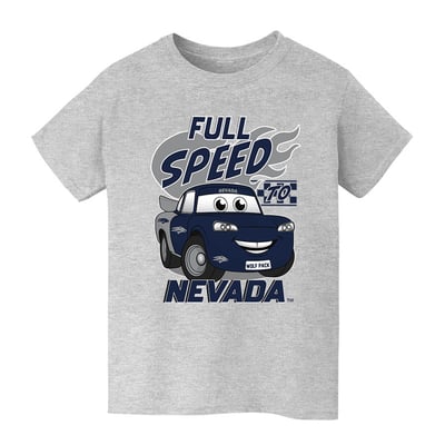  Nevada Wolf Pack Vive La Fete Youth Full Speed T-Shirt - Gray