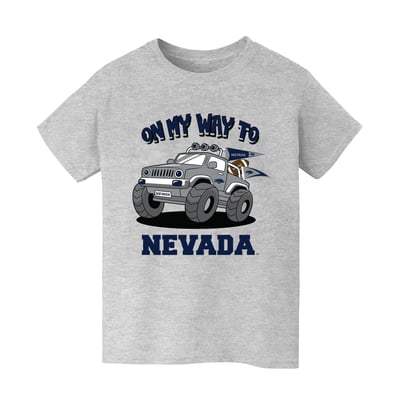 Nevada Wolf Pack Vive La Fete Youth On My Way T-Shirt - Gray