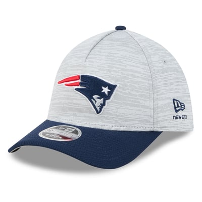 New England Patriots New Era  Tech 39THIRTY A-Frame Stretch Hat - Gray
