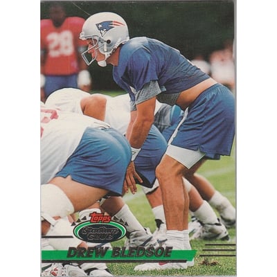 1993 Stadium Club #280A Drew Bledsoe RC ERR/missing draft pick logo on front