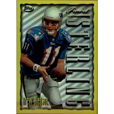 1996-97 Finest Pro Bowl Jumbos Refractors #12 Drew Bledsoe