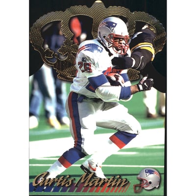 1996 Pacific Gridiron Gold Crown Die Cuts #GC17 Curtis Martin