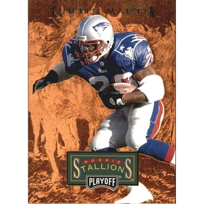 1996 Playoff Trophy Contenders Rookie Stallions #9 Curtis Martin