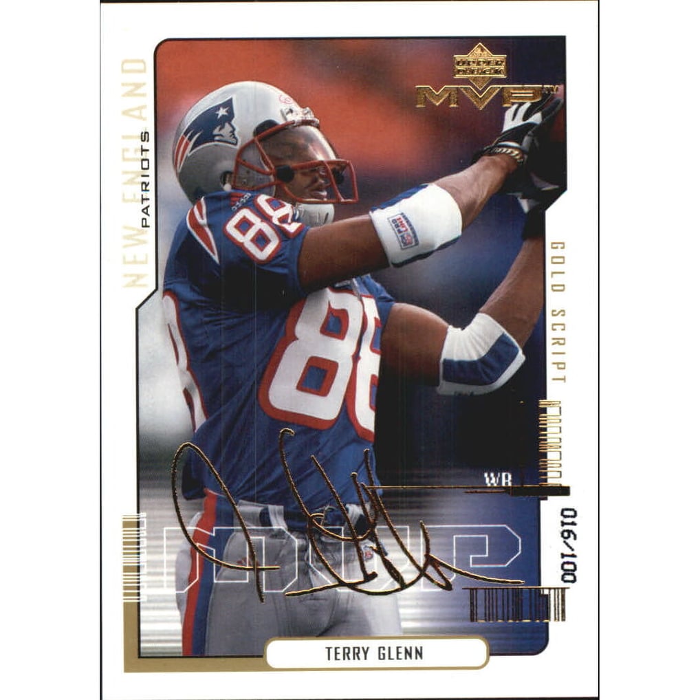 2000 Upper Deck MVP Gold Script #98 Terry Glenn