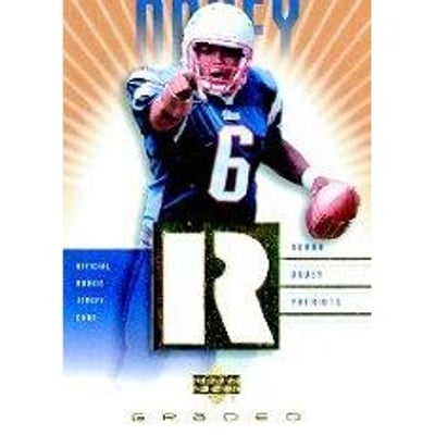 2002 UD Graded Rookie Jerseys Gold #RD500 Rohan Davey