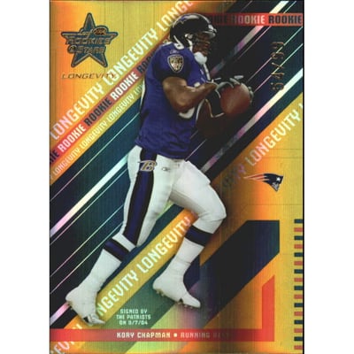 2004 Leaf Rookies and Stars Longevity Gold #162 Kory Chapman
