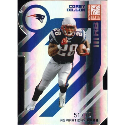 2005 Donruss Elite Aspirations #55 Corey Dillon/72