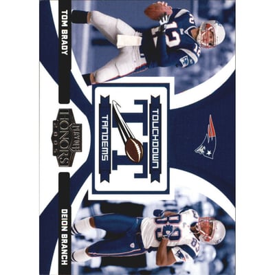 2005 Playoff Honors Touchdown Tandems #TT14 Tom Brady/Deion Branch