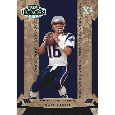 2005 Playoff Honors X's #144 Matt Cassel