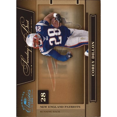 2006 Donruss Classics Sunday's Best Platinum #13 Corey Dillon