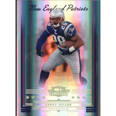 2006 Donruss Threads Gold Holofoil #60 Corey Dillon