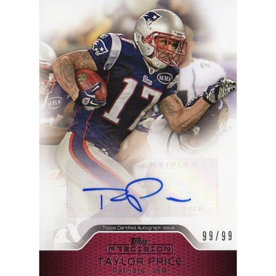2011 Topps Precision Autographs Red #PCVATP Taylor Price/99