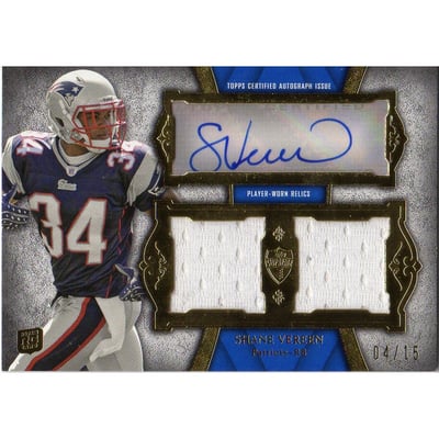 2011 Topps Supreme Autographed Dual Relics #SADRSV Shane Vereen
