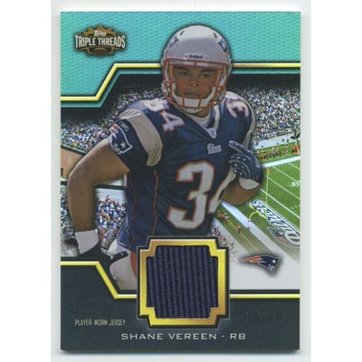 2011 Topps Triple Threads Unity Relics Emerald #TTUSR139 Shane Vereen