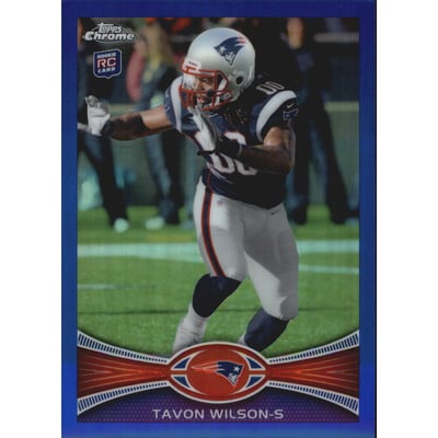 2012 Topps Chrome Blue Refractors #137 Tavon Wilson