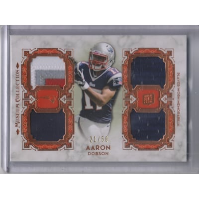 2013 Topps Museum Collection Rookie Quad Relics Copper #MRQRAD Aaron Dobson