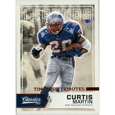 2016 Classics Timeless Tributes Bronze #170 Curtis Martin