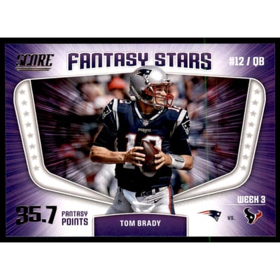 2018 Score Fantasy Stars #6 Tom Brady