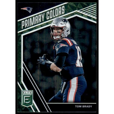 2019 Elite Primary Colors Green #10 Tom Brady