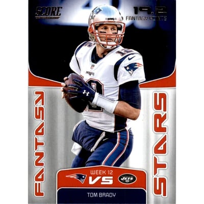 2019 Score Fantasy Stars #20 Tom Brady