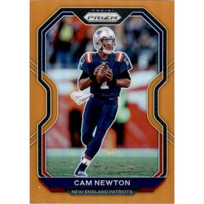 2020 Panini Prizm Prizms Orange #19 Cam Newton